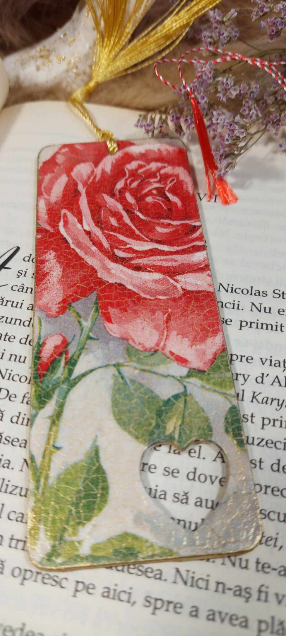 SEMN DE CARTE "RED ROSES"