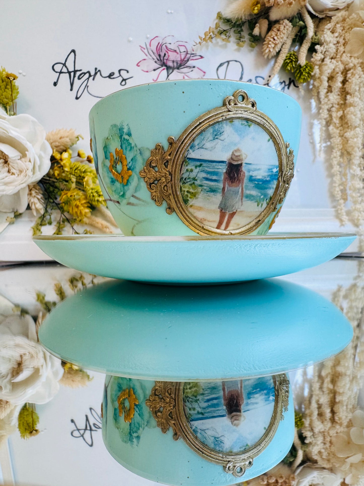 Cană de cafea “CU PRIVIREA SPRE ORIZONT” - unicat