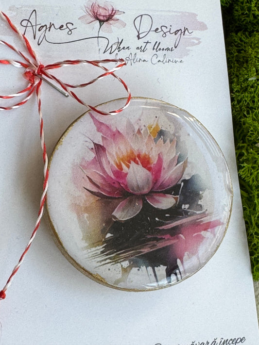 Mărțisor-broșă “Floare de lotus”