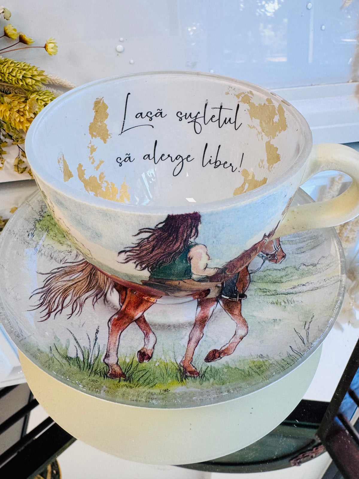Cană de cafea “SUFLET LIBER” unicat | Colecția “AVENTURĂ”