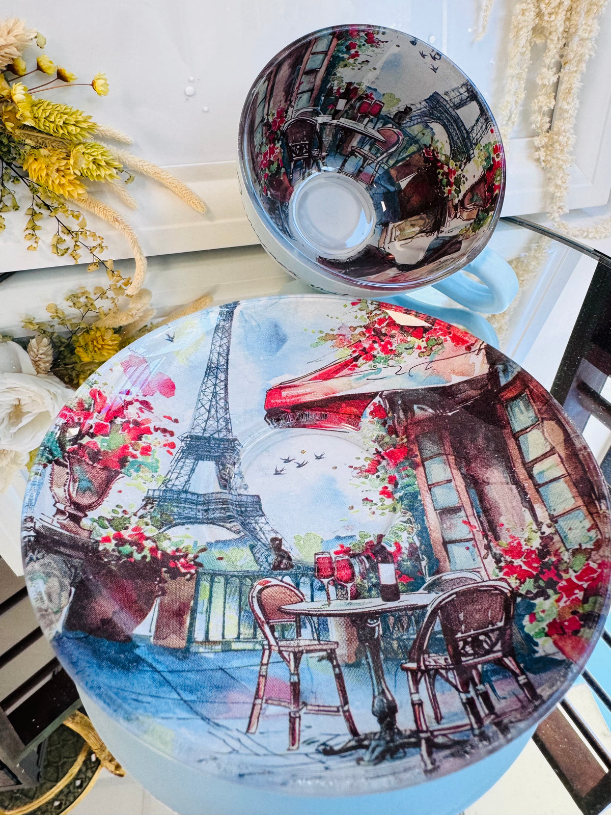 Cană de cafea “O CLIPĂ ÎN PARIS” - unicat | Colecția “DOR DE DUCĂ”