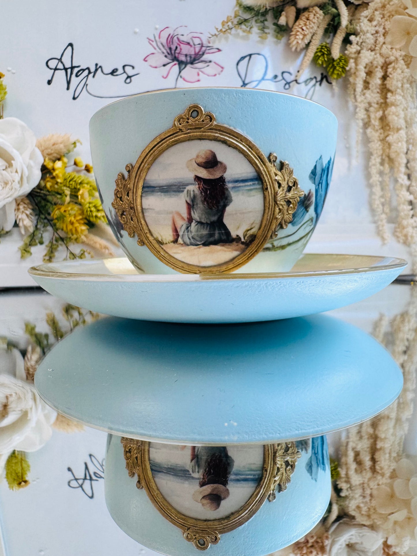 Cană de cafea “CU GÂNDUL LA MARE” - unicat