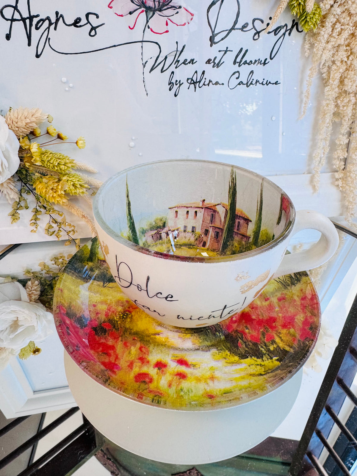 Cană de cafea “TOSCANA” - unicat | Colecția „DOR DE DUCĂ”
