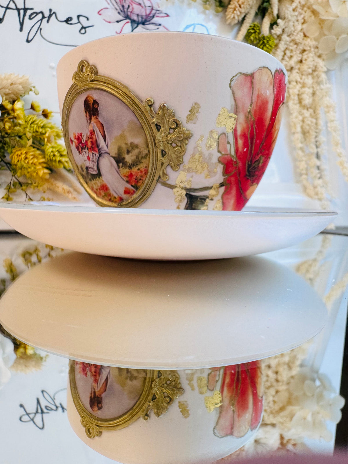 Cană de cafea “URME DE LUMINĂ” - unicat