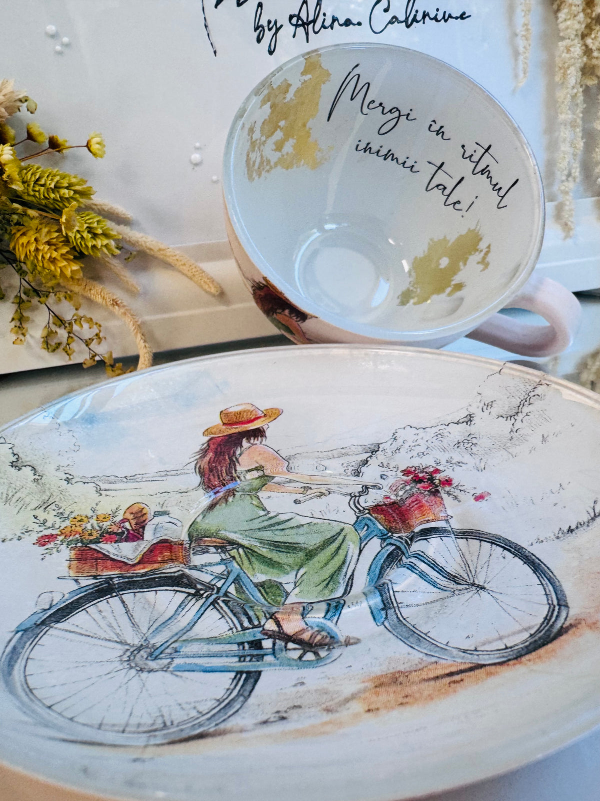 Cană de cafea “ÎN RITMUL INIMII” - unicat | Colecția “AVENTURĂ”