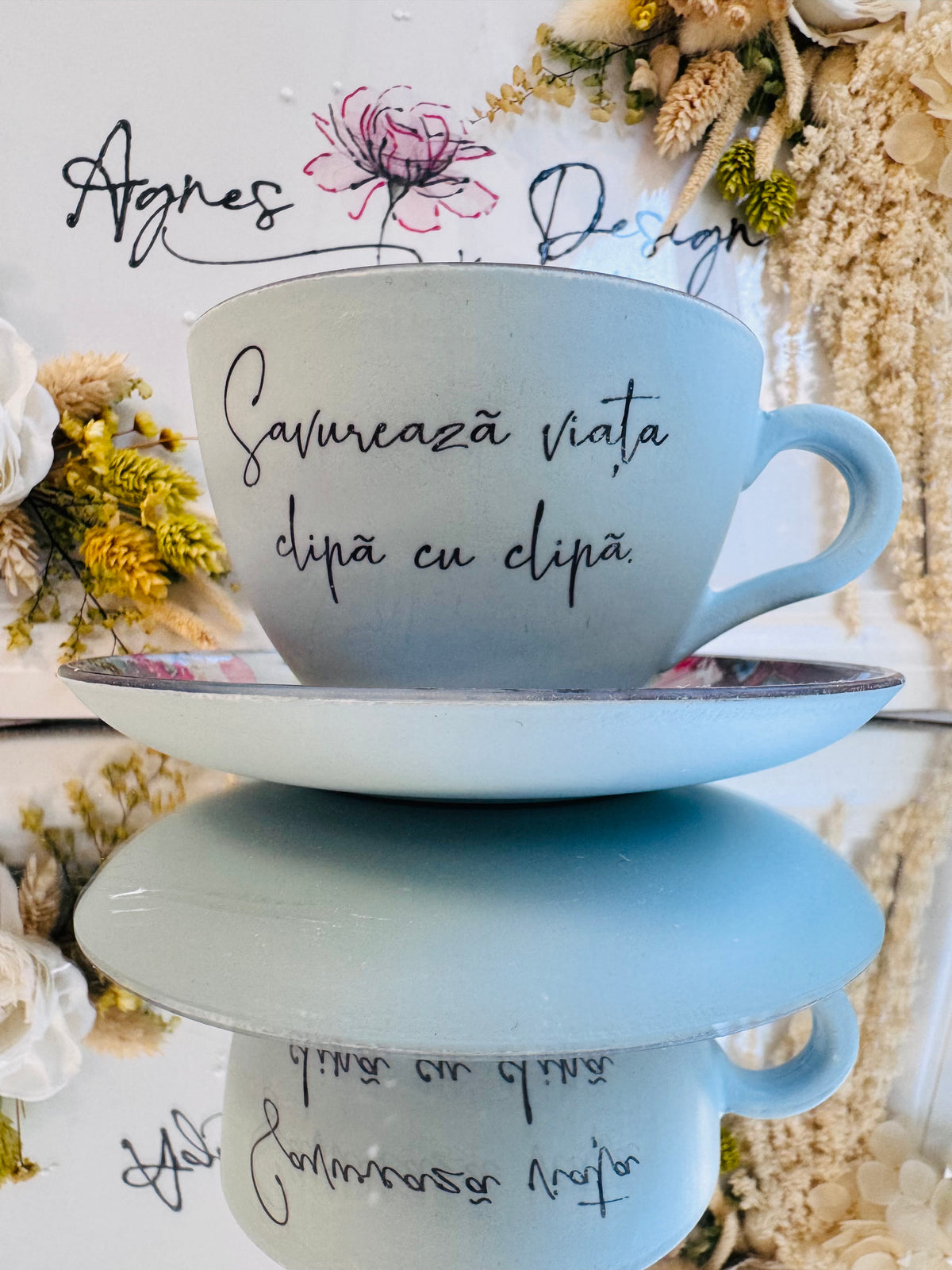 Cană de cafea “O CLIPĂ ÎN PARIS” - unicat | Colecția “DOR DE DUCĂ”