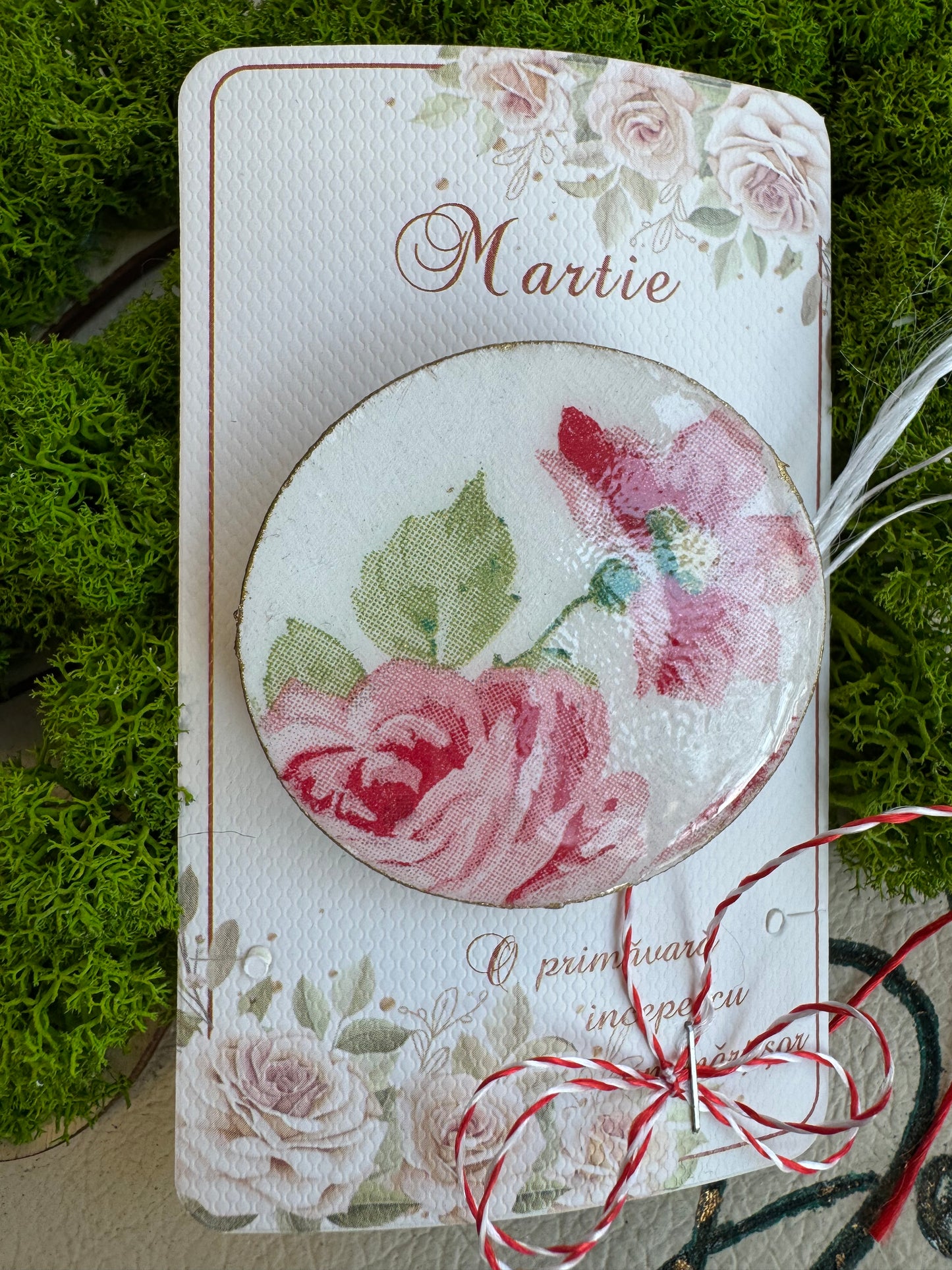Mărțișor-broșă “Roses”