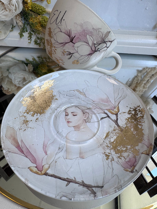 Cană de cafea “DELICATĂ. PUTERNICĂ. EU.” - Colecție nouă UNICAT