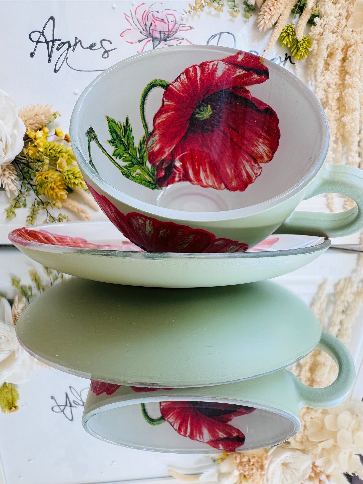 Cană de cafea “MACII DE CATIFEA” - UNICAT
