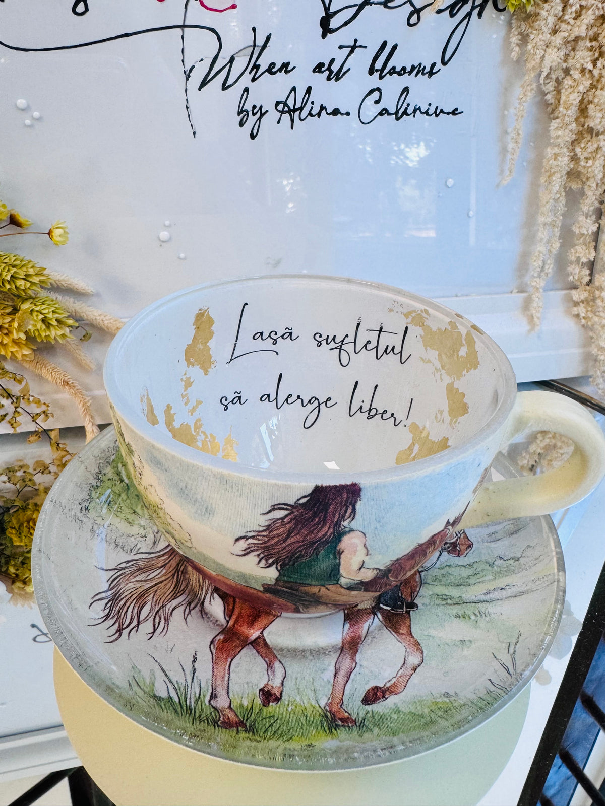 Cană de cafea “SUFLET LIBER” unicat | Colecția “AVENTURĂ”
