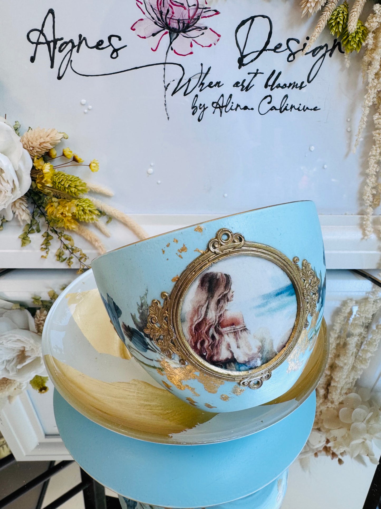 Cană de cafea “PRIVIND SPRE INFINIT” - unicat