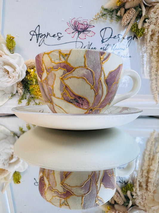 Cană de cafea “FLOAREA SUFLETULUI” - unicat