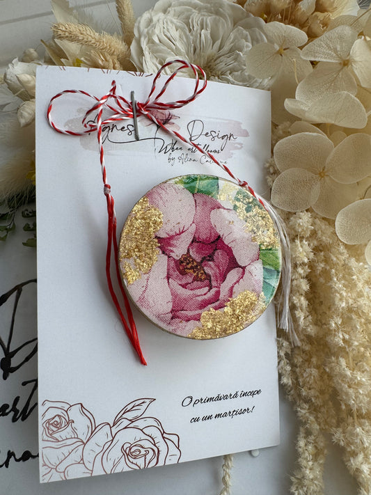 Mărțișor-broșă “Bujor”