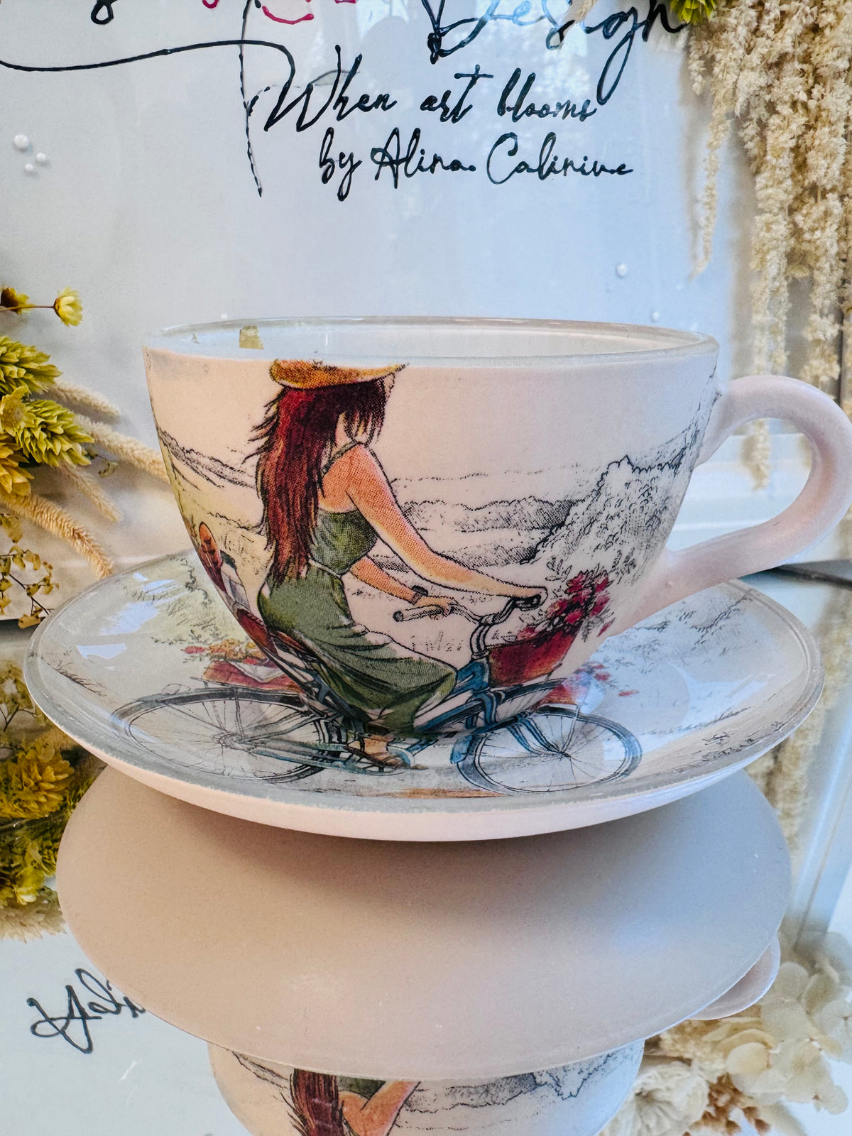 Cană de cafea “ÎN RITMUL INIMII” - unicat | Colecția “AVENTURĂ”