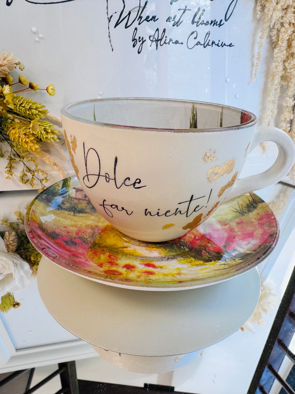 Cană de cafea “TOSCANA” - unicat | Colecția „DOR DE DUCĂ”