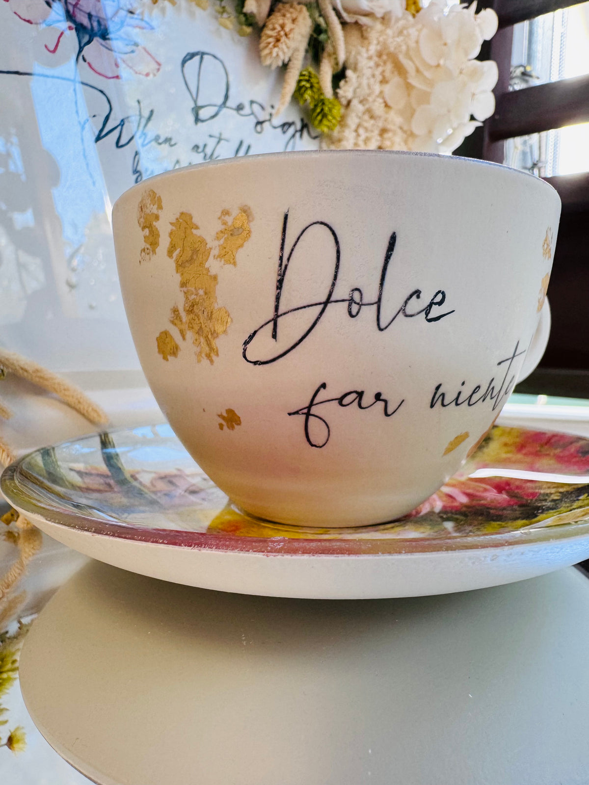 Cană de cafea “TOSCANA” - unicat | Colecția „DOR DE DUCĂ”