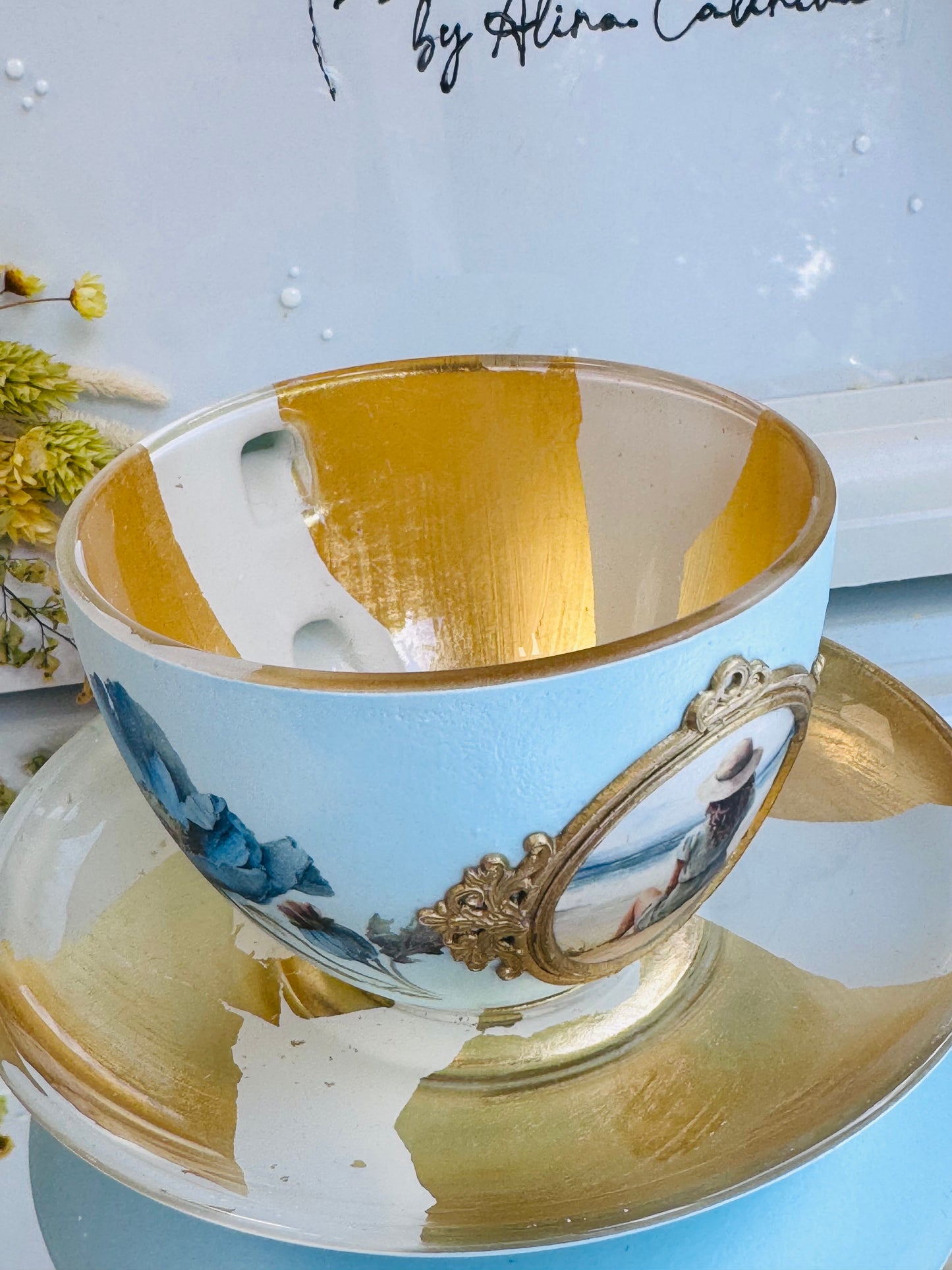Cană de cafea “CU GÂNDUL LA MARE” - unicat