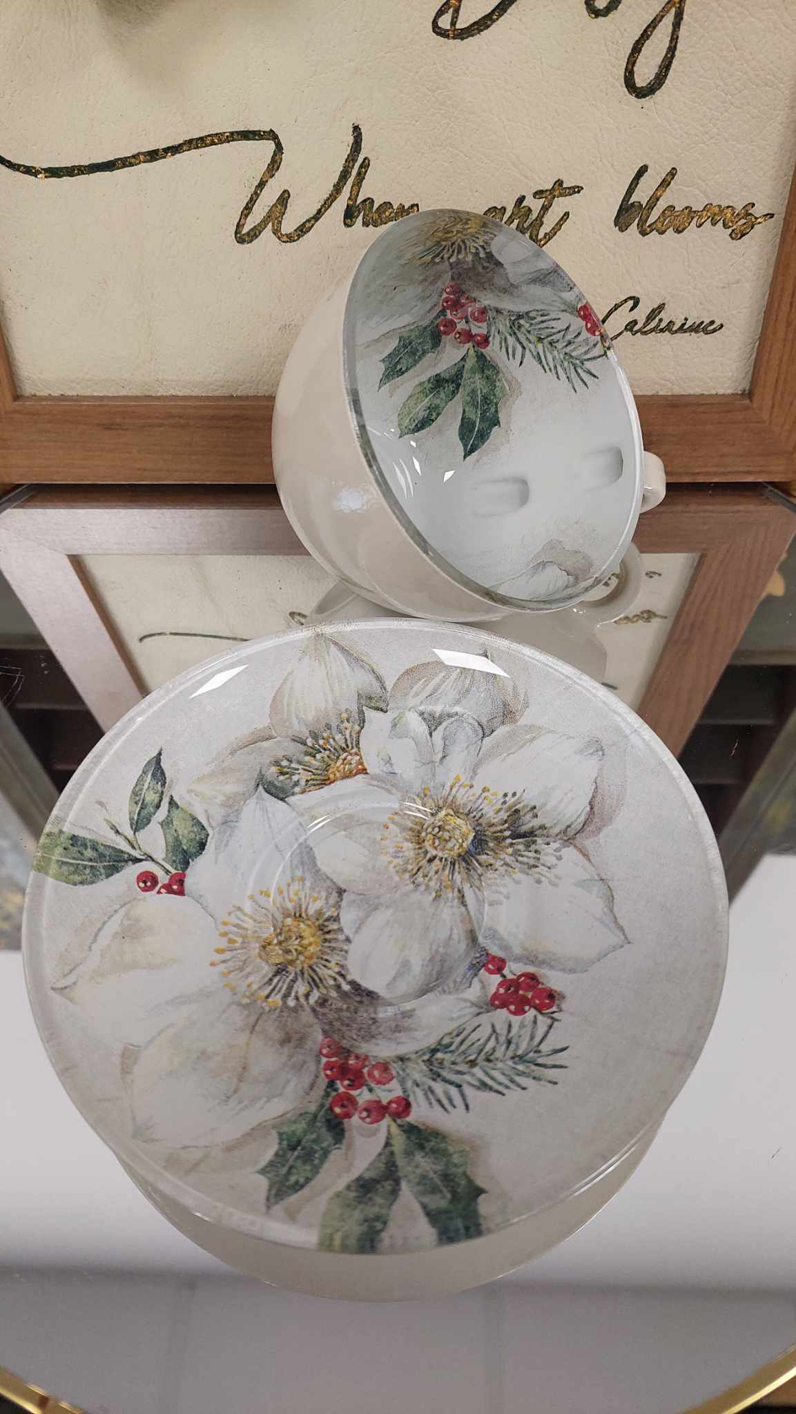 Cană de cafea ”Christmas Rose”