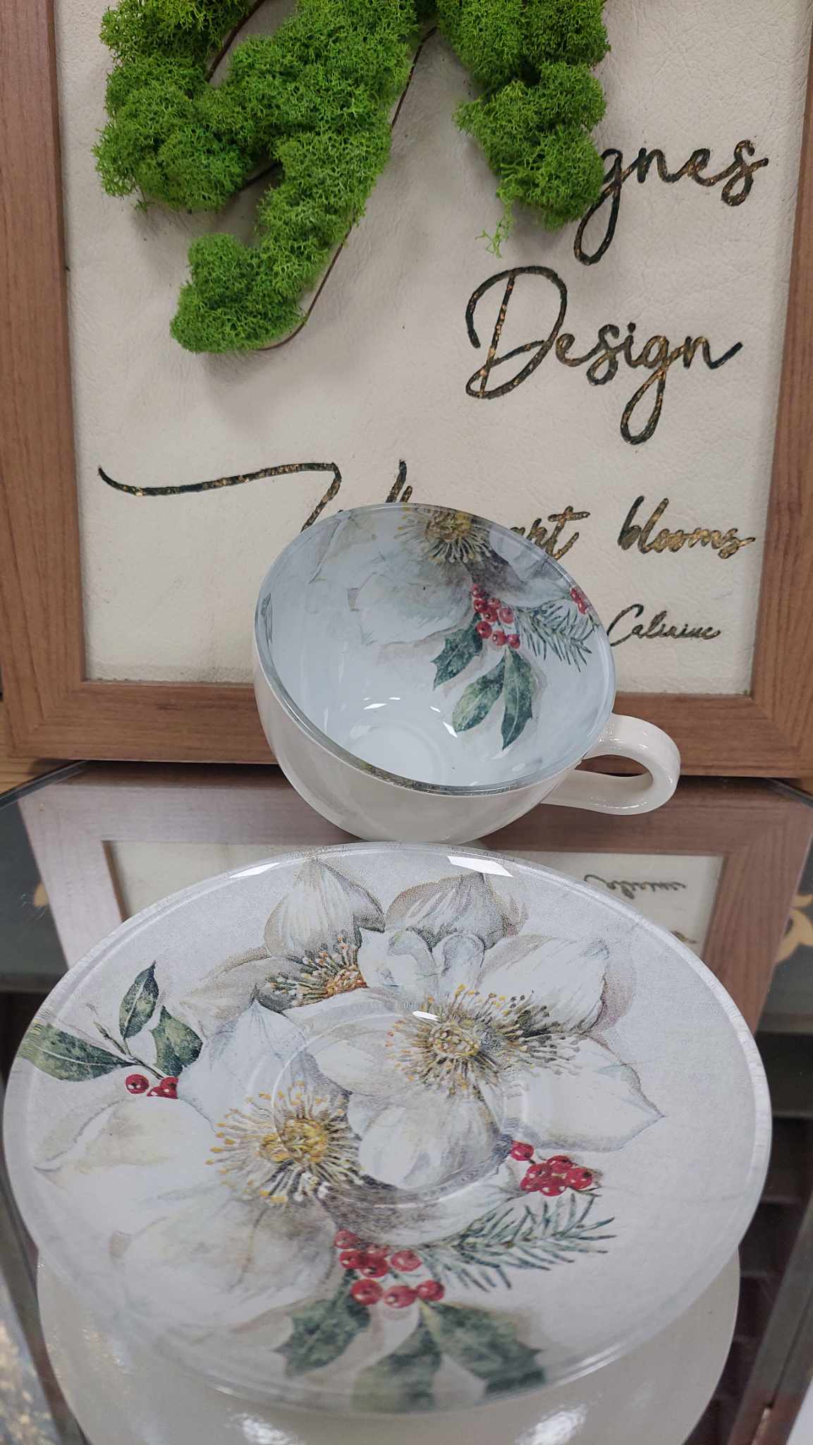 Cană de cafea ”Christmas Rose”