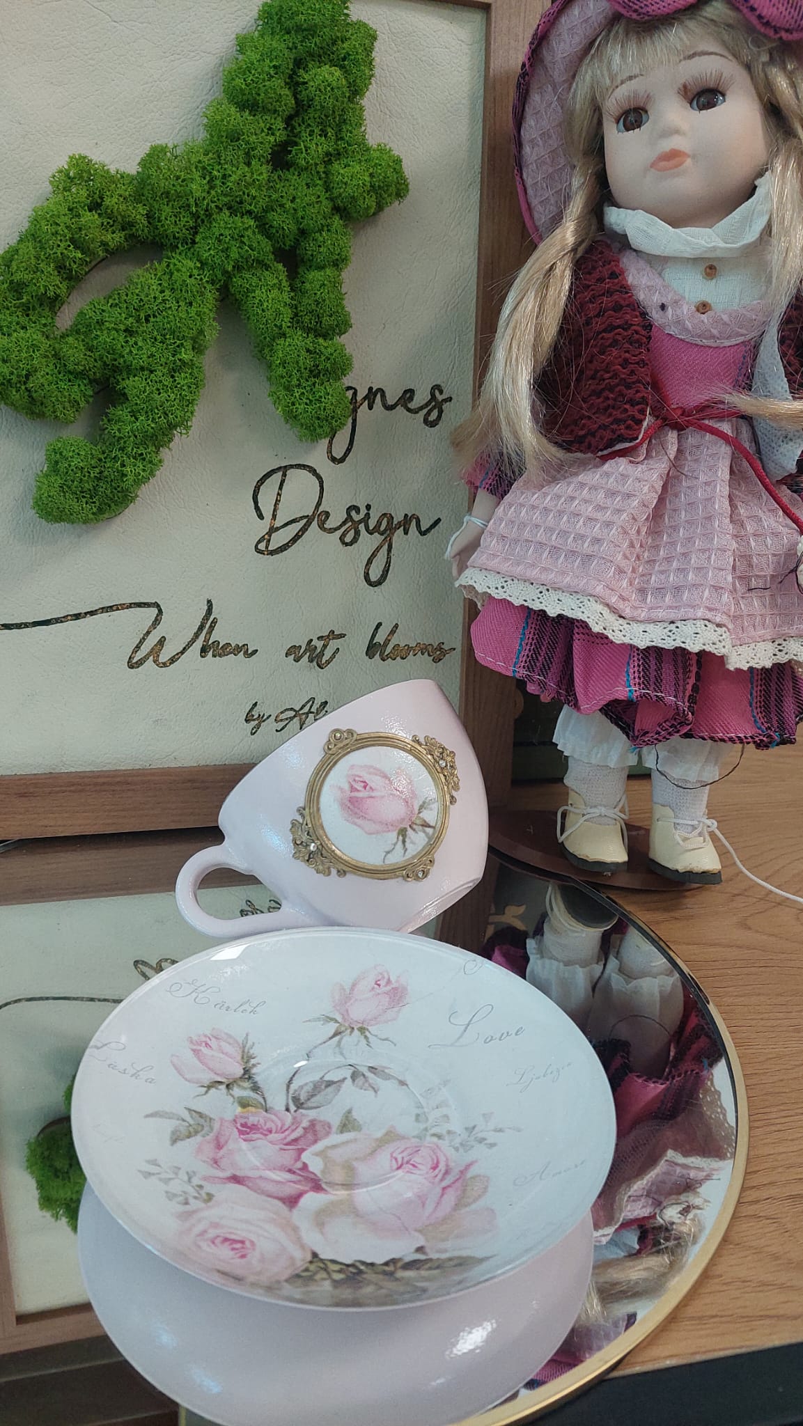 Cană de cafea "Vintage Roses"