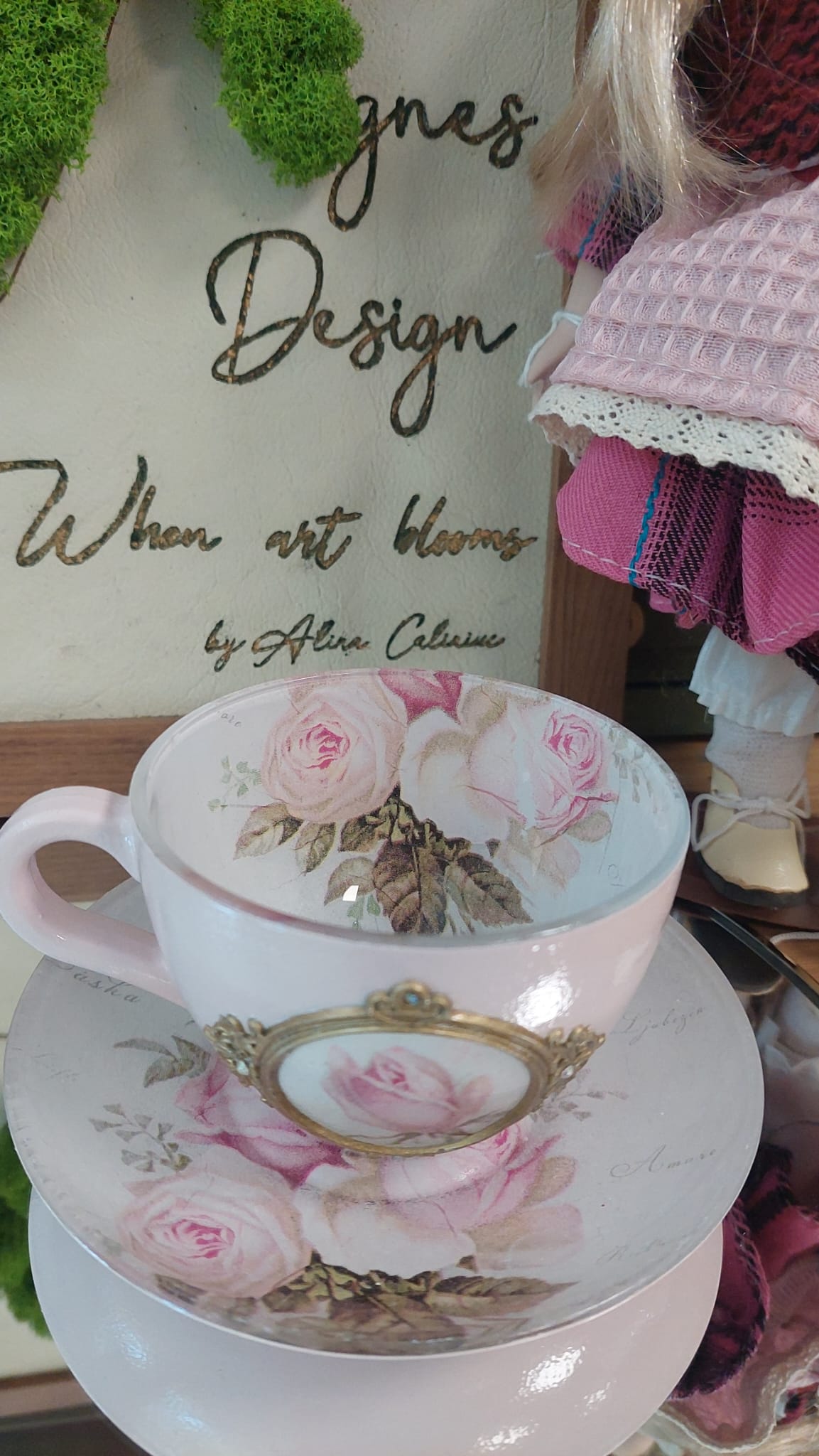 Cană de cafea "Vintage Roses"