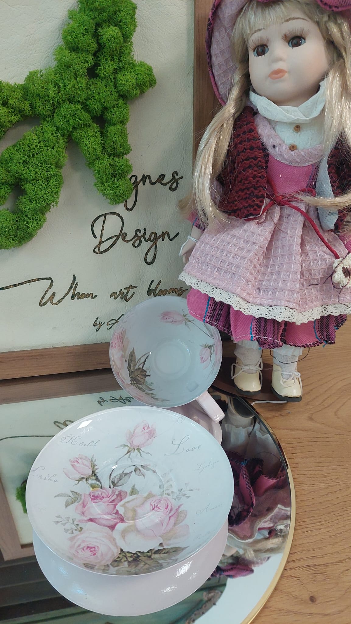 Cană de cafea "Vintage Roses"