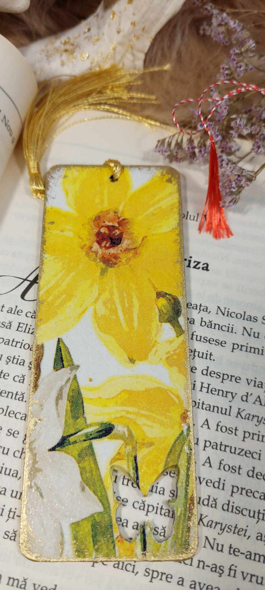 SEMN DE CARTE "NARCISĂ GALBENĂ" - cu mesaj pentru cadre didactice