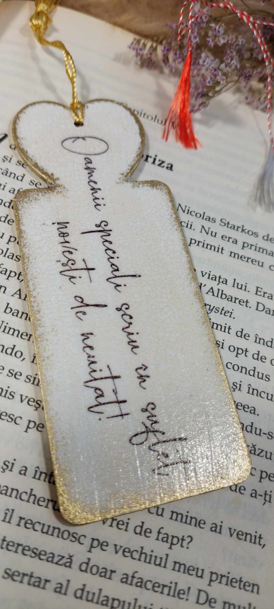 SEMN DE CARTE "PINK ROSES" - cu mesaj motivațional