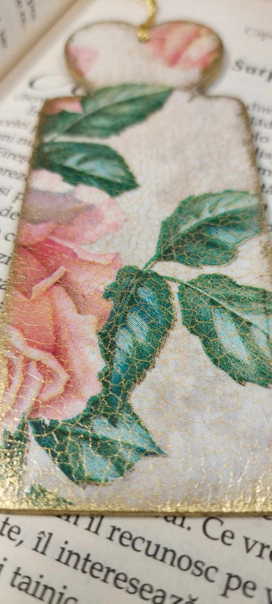 SEMN DE CARTE "PINK ROSES" - cu mesaj motivațional