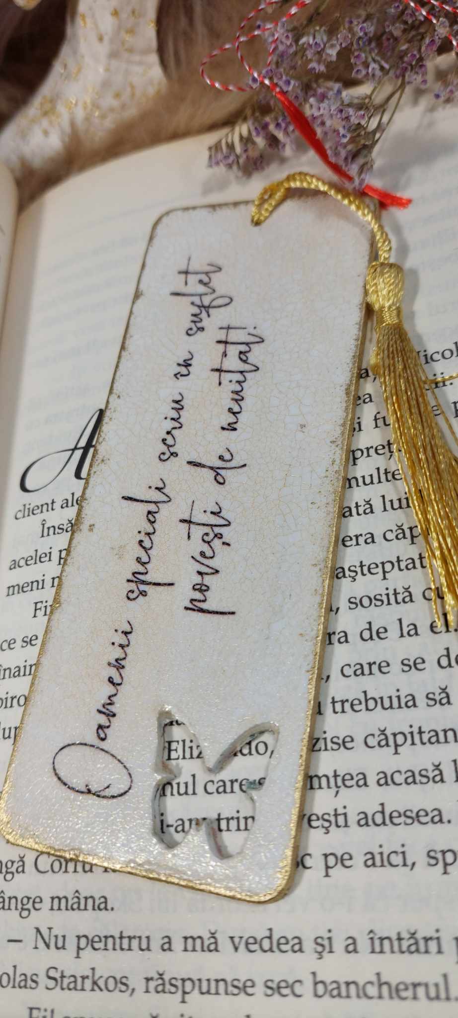 SEMN DE CARTE "VINTAGE ROSES" - cu mesaj motivațional